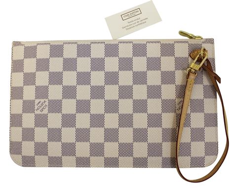 louis vuitton damier azur wristlet